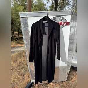 Long Black Velvet Jacket